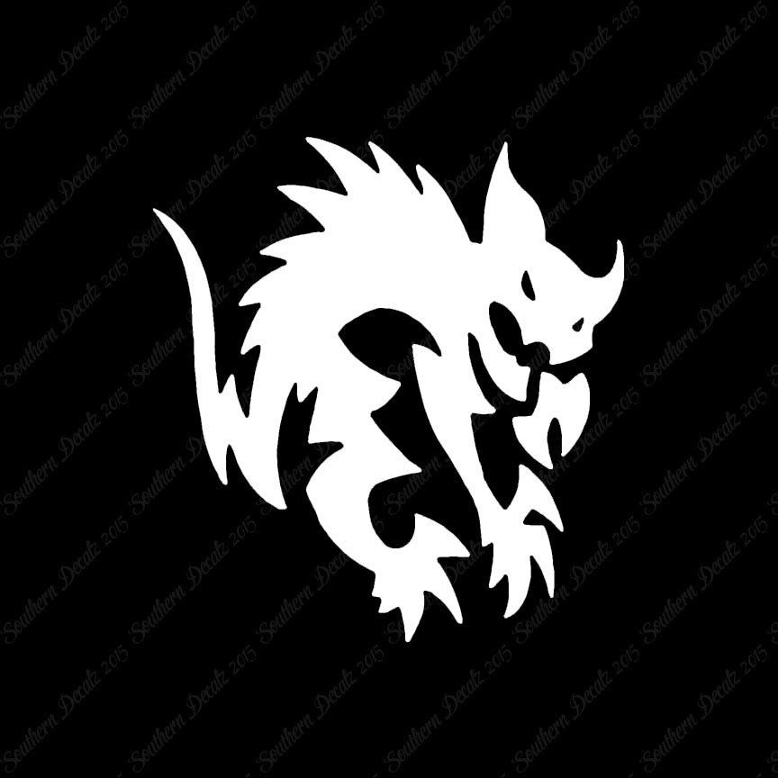 Scared Tribal Cat