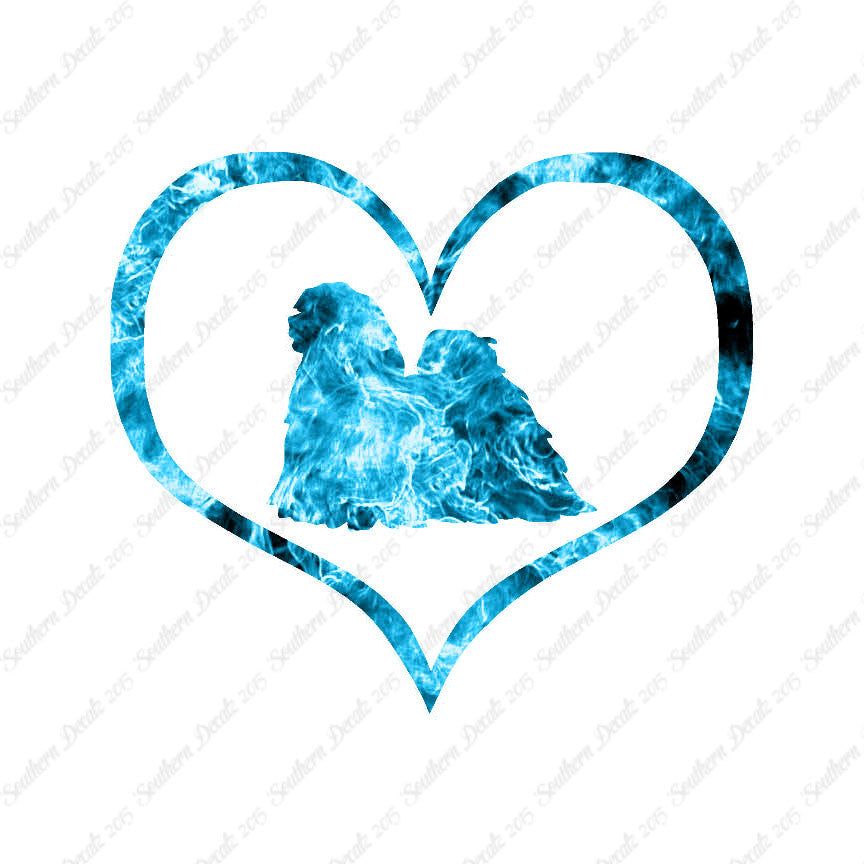 Lhasa Apso Dog Heart Love
