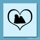 Lhasa Apso Dog Heart Love