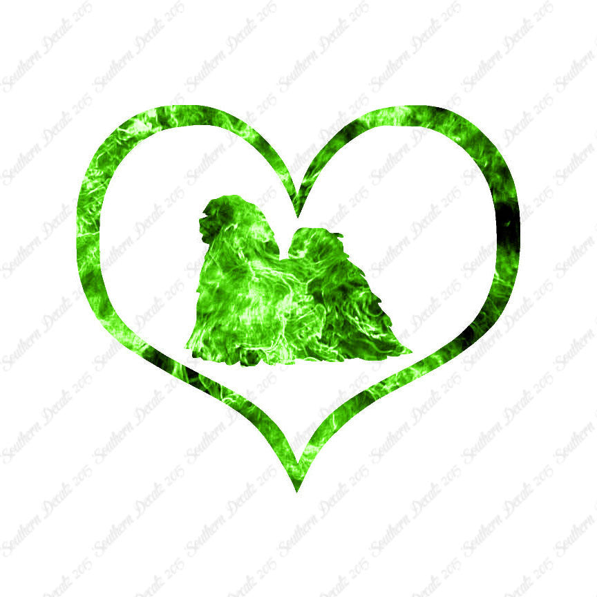 Lhasa Apso Dog Heart Love