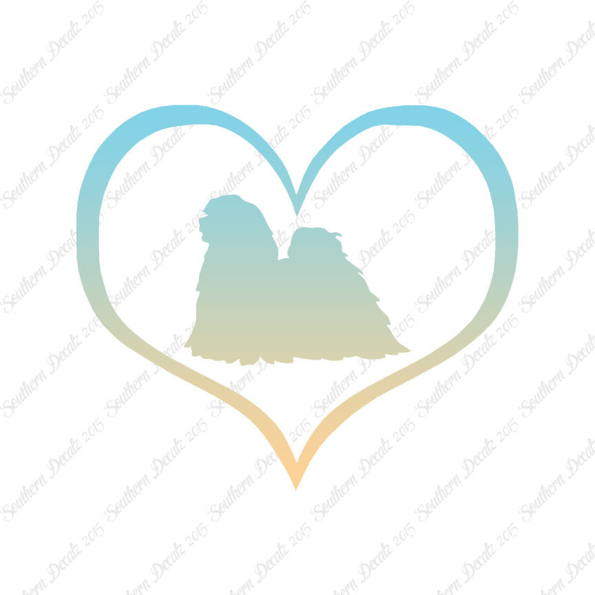 Lhasa Apso Dog Heart Love
