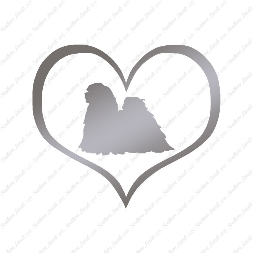 Lhasa Apso Dog Heart Love