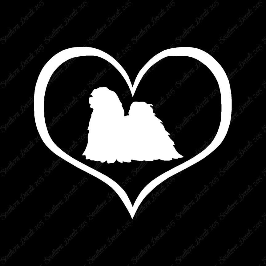 Lhasa Apso Dog Heart Love
