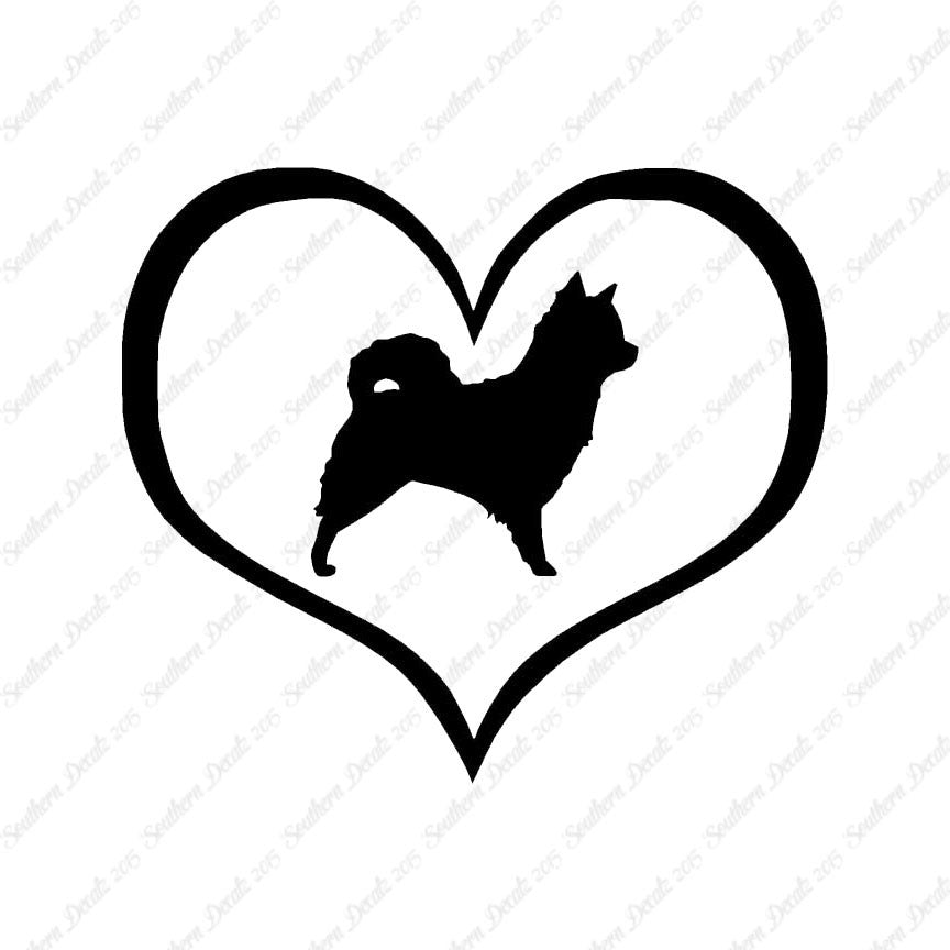 Long Haired Chihuahua Dog Heart Love