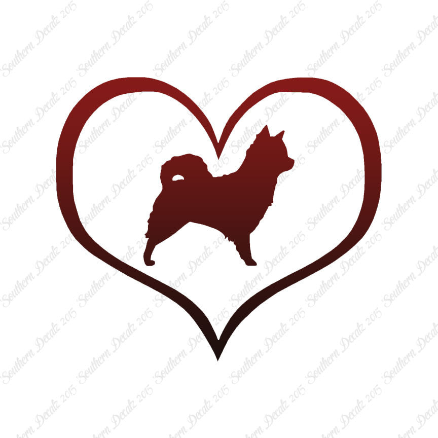 Long Haired Chihuahua Dog Heart Love