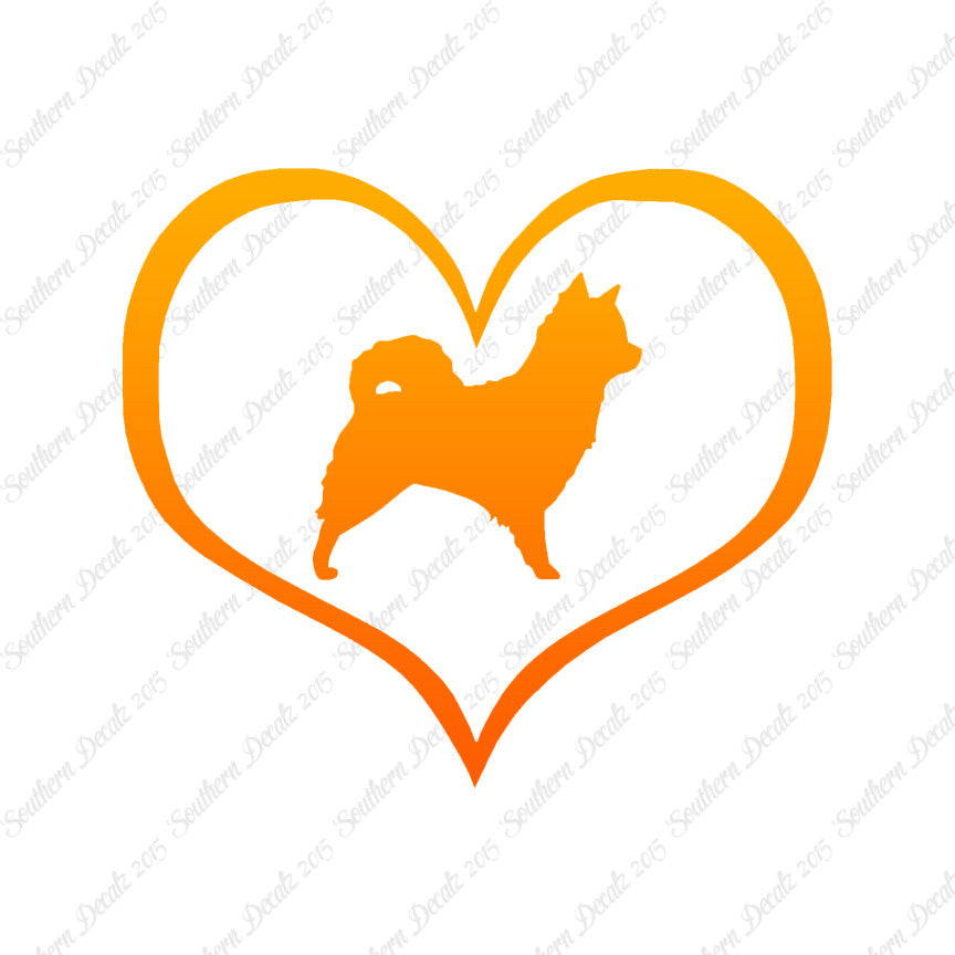 Long Haired Chihuahua Dog Heart Love