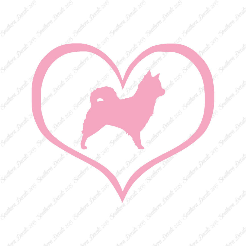 Long Haired Chihuahua Dog Heart Love