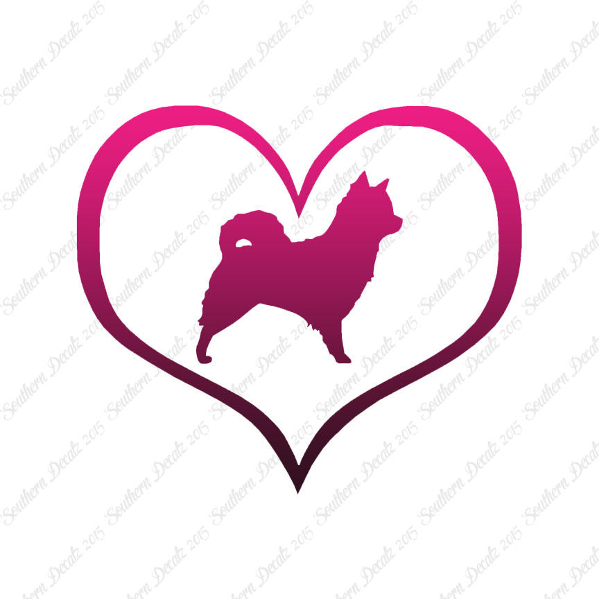 Long Haired Chihuahua Dog Heart Love