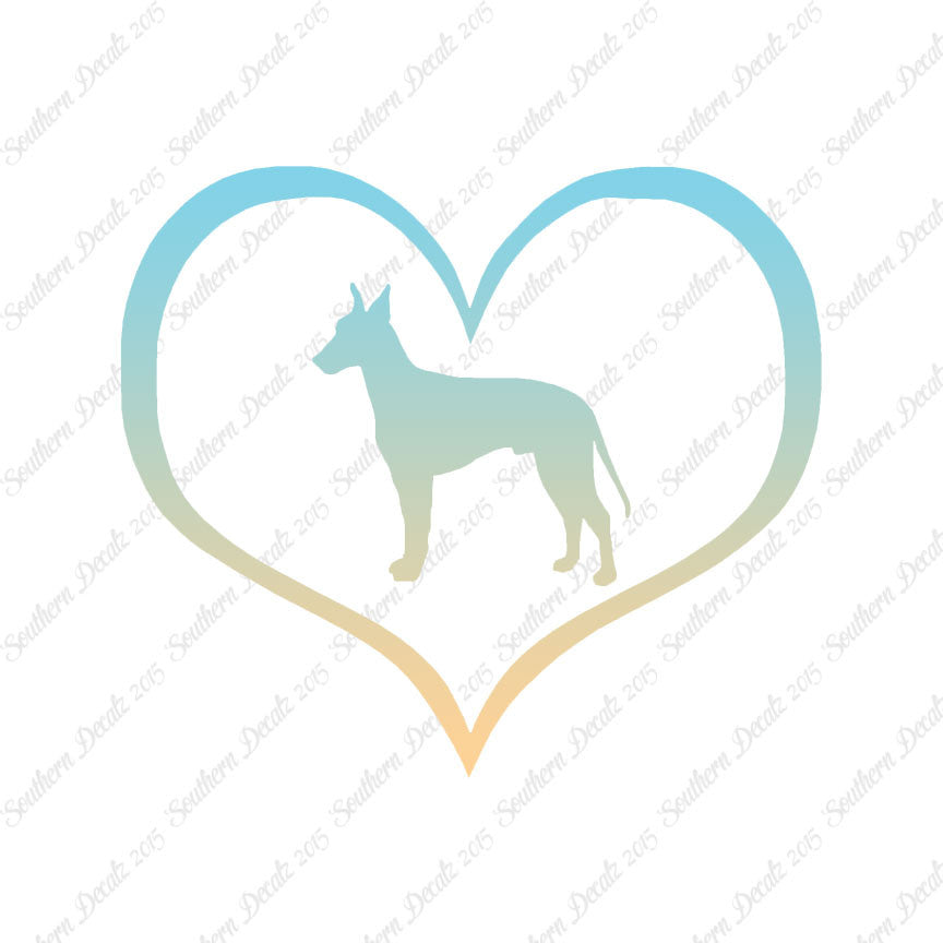 Manchester Terrier Dog Heart Love