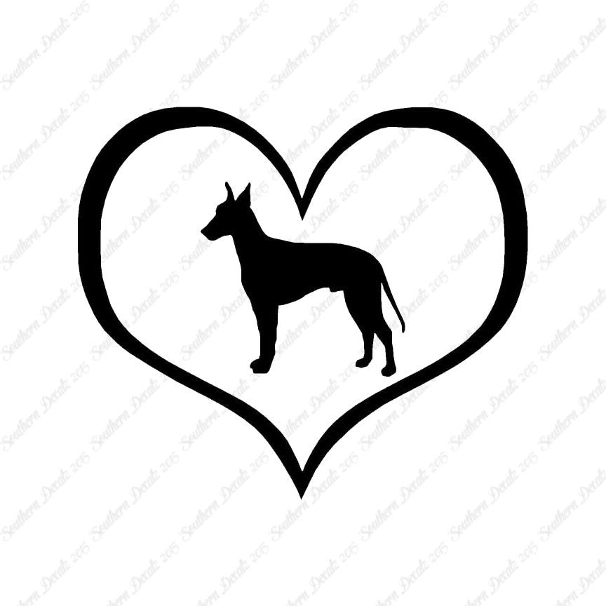 Manchester Terrier Dog Heart Love
