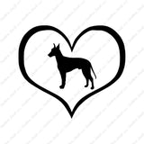 Manchester Terrier Dog Heart Love