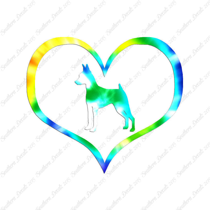 Miniature Pinscher Dog Heart Love