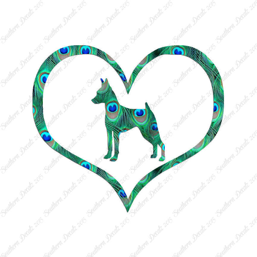 Miniature Pinscher Dog Heart Love