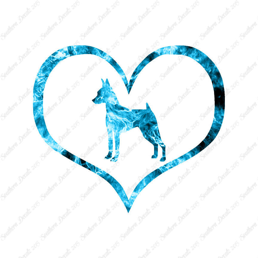 Miniature Pinscher Dog Heart Love