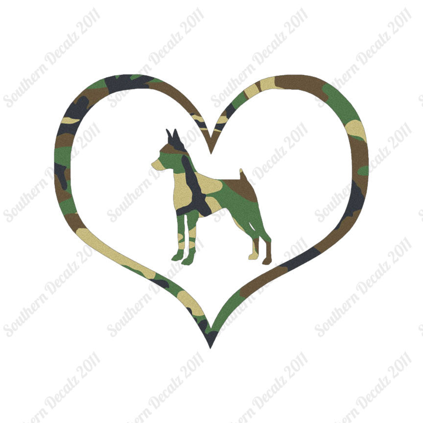Miniature Pinscher Dog Heart Love