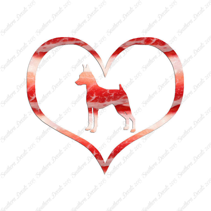 Miniature Pinscher Dog Heart Love