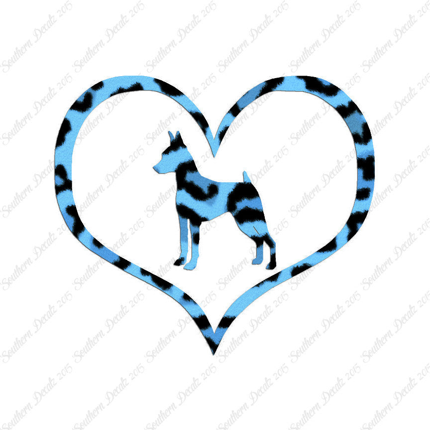 Miniature Pinscher Dog Heart Love