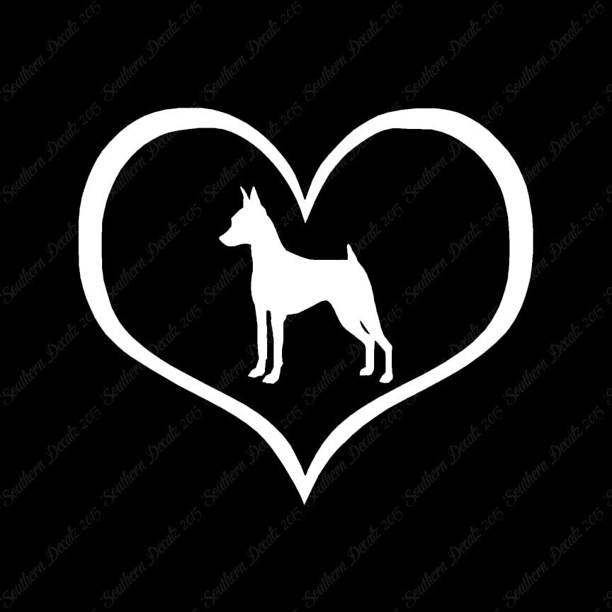 Miniature Pinscher Dog Heart Love
