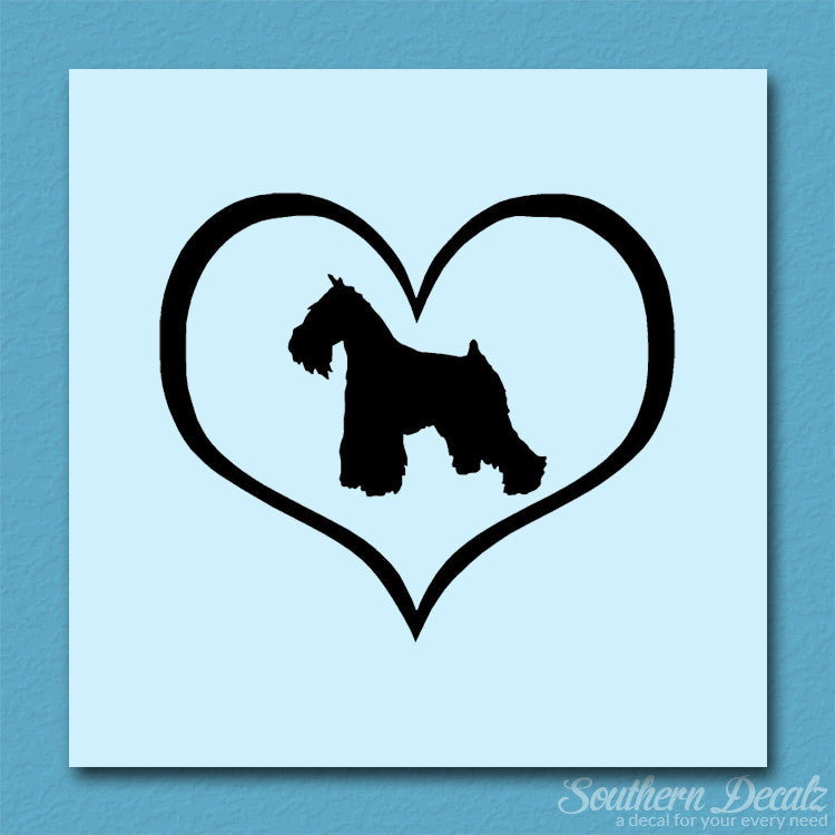 Miniature Schnauzer Dog Heart Love