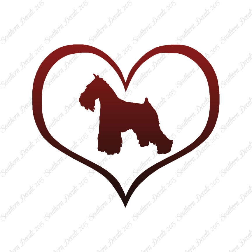 Miniature Schnauzer Dog Heart Love