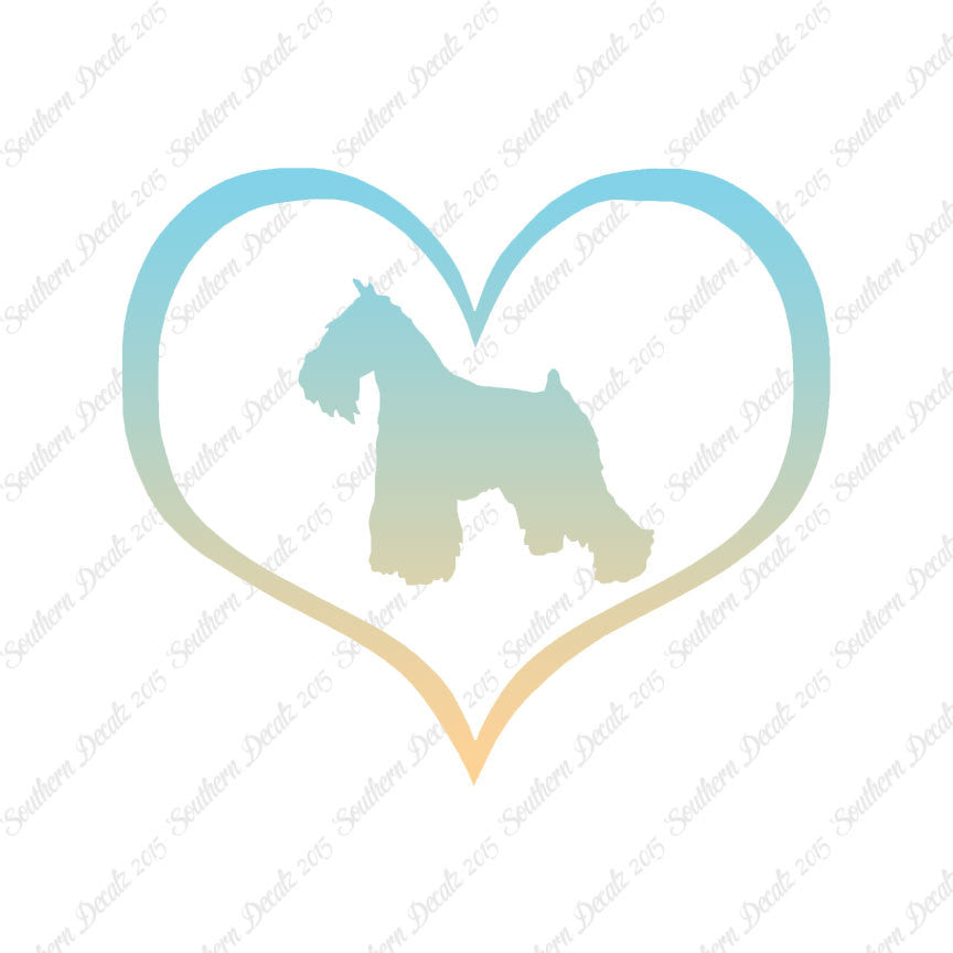 Miniature Schnauzer Dog Heart Love
