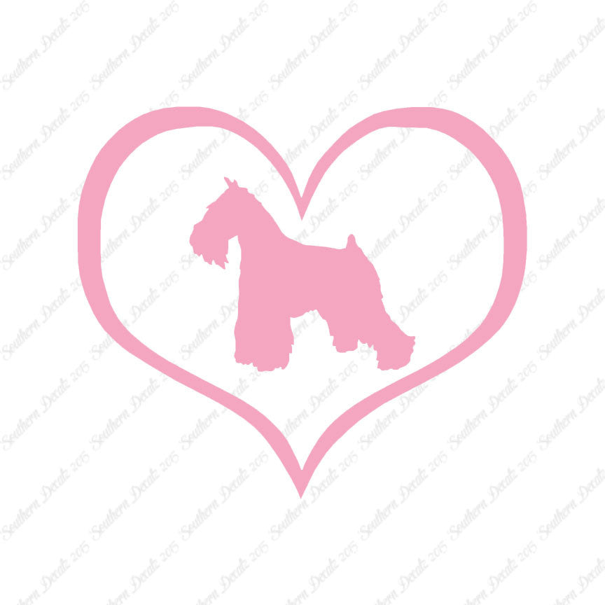 Miniature Schnauzer Dog Heart Love