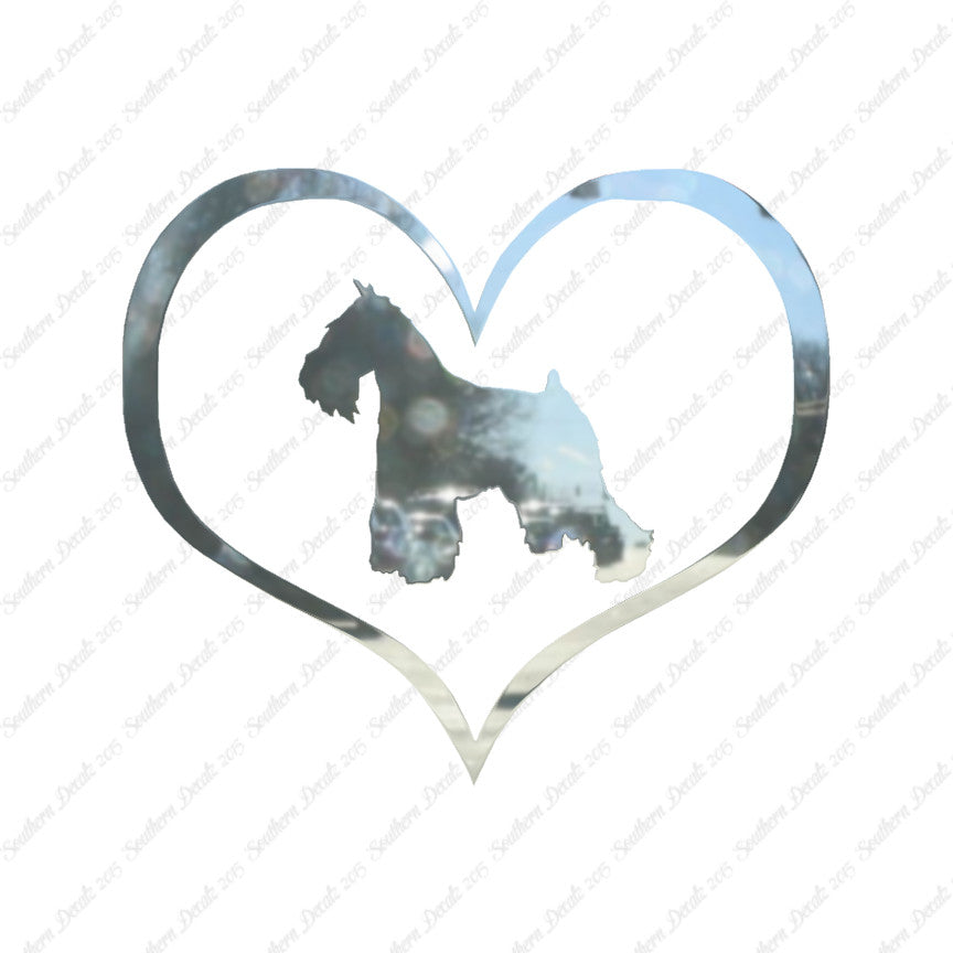 Miniature Schnauzer Dog Heart Love
