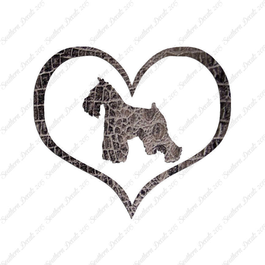 Miniature Schnauzer Dog Heart Love