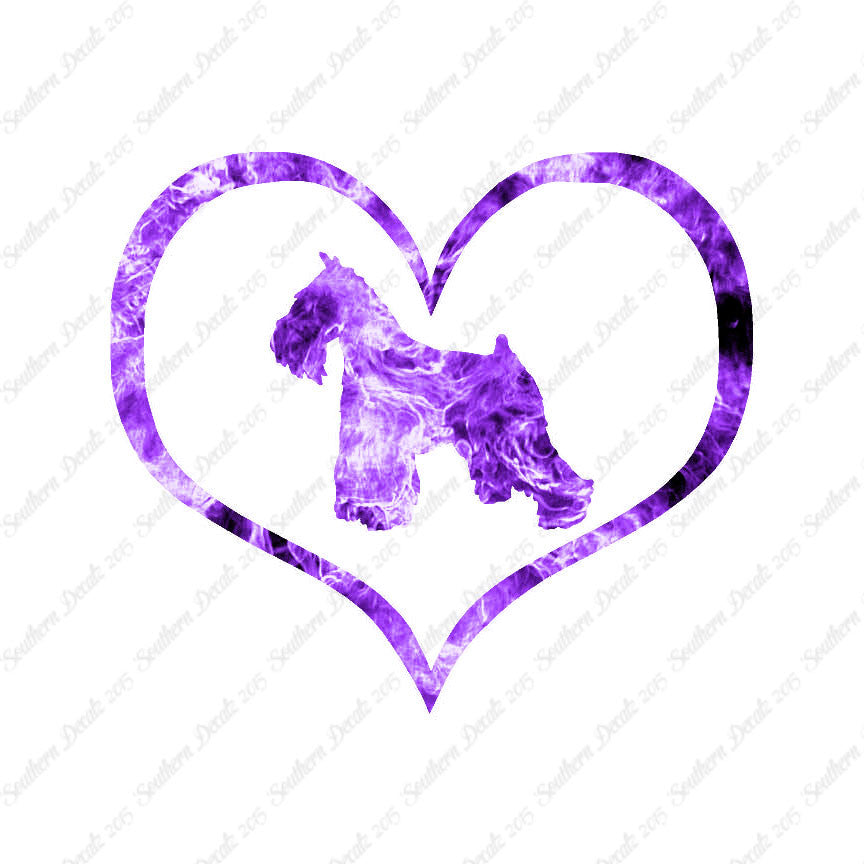 Miniature Schnauzer Dog Heart Love