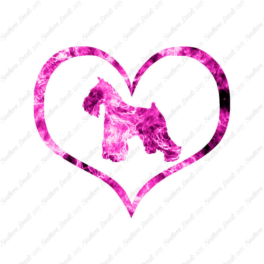 Miniature Schnauzer Dog Heart Love