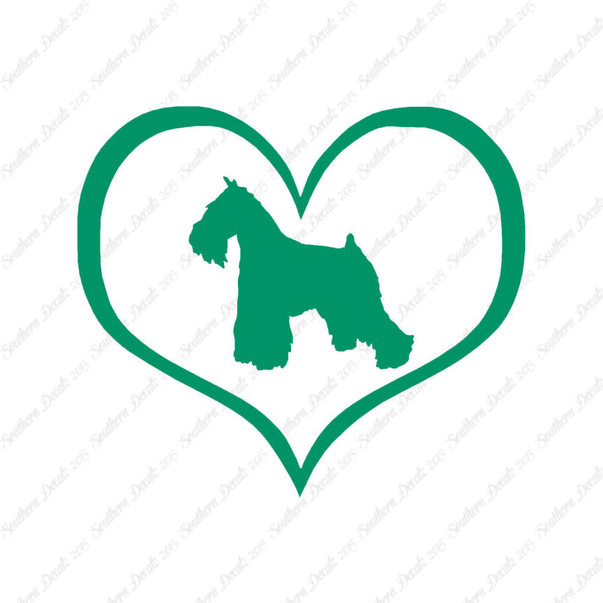 Miniature Schnauzer Dog Heart Love
