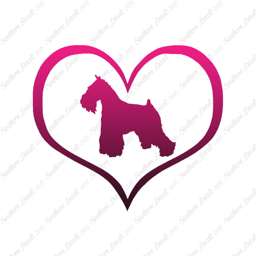 Miniature Schnauzer Dog Heart Love
