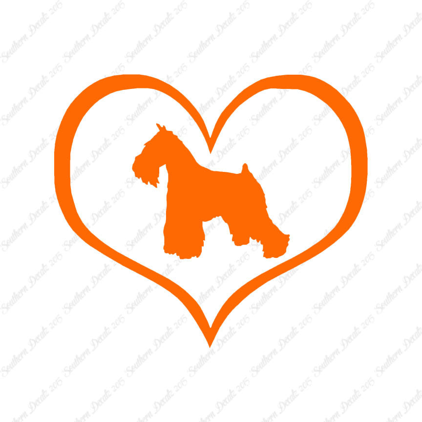 Miniature Schnauzer Dog Heart Love