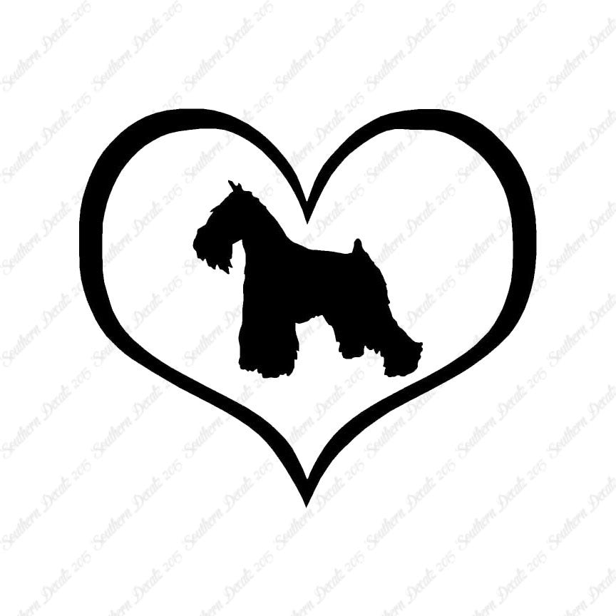 Miniature Schnauzer Dog Heart Love