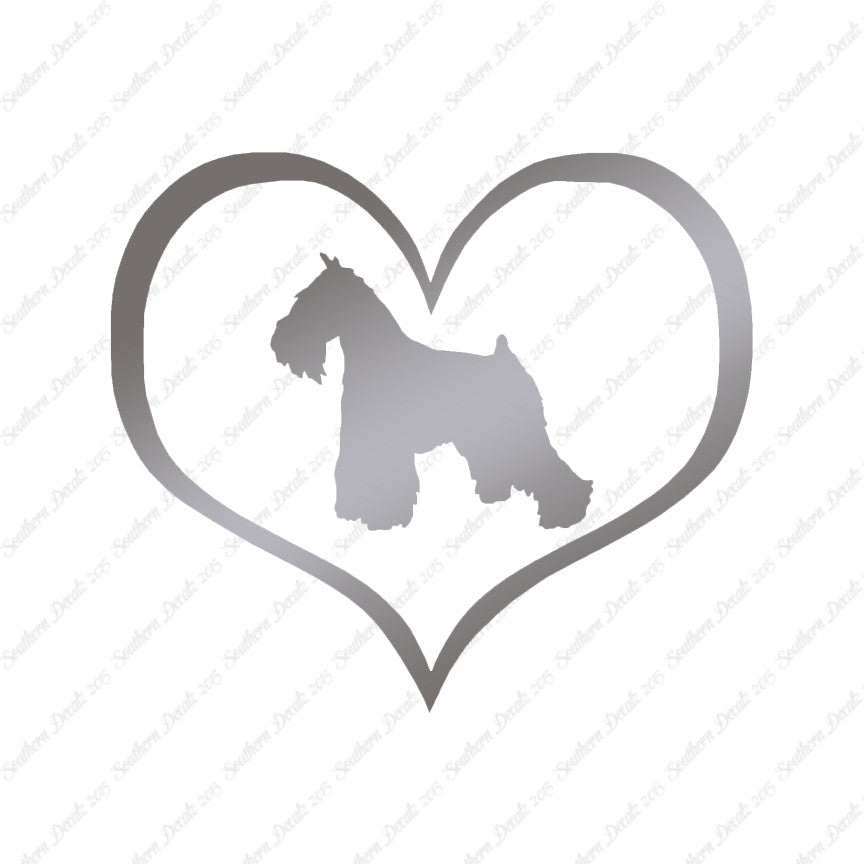 Miniature Schnauzer Dog Heart Love