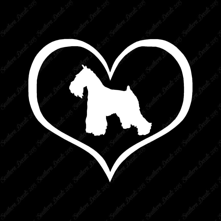 Miniature Schnauzer Dog Heart Love