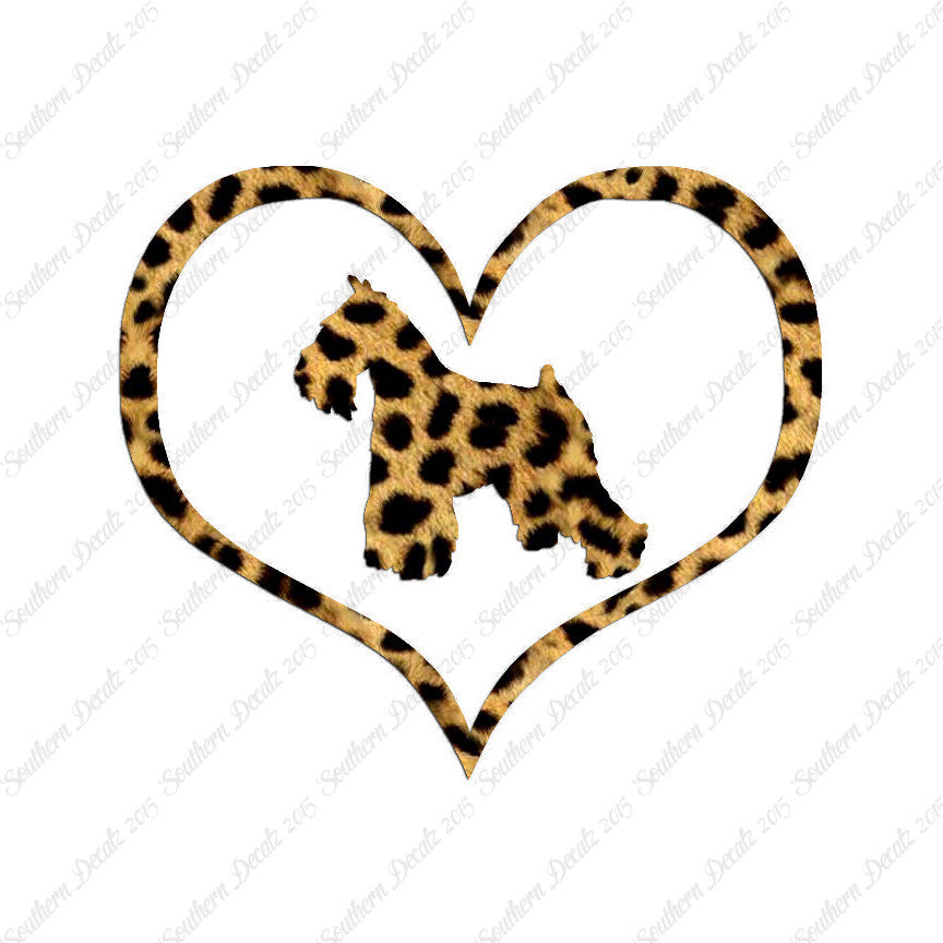 Miniature Schnauzer Dog Heart Love