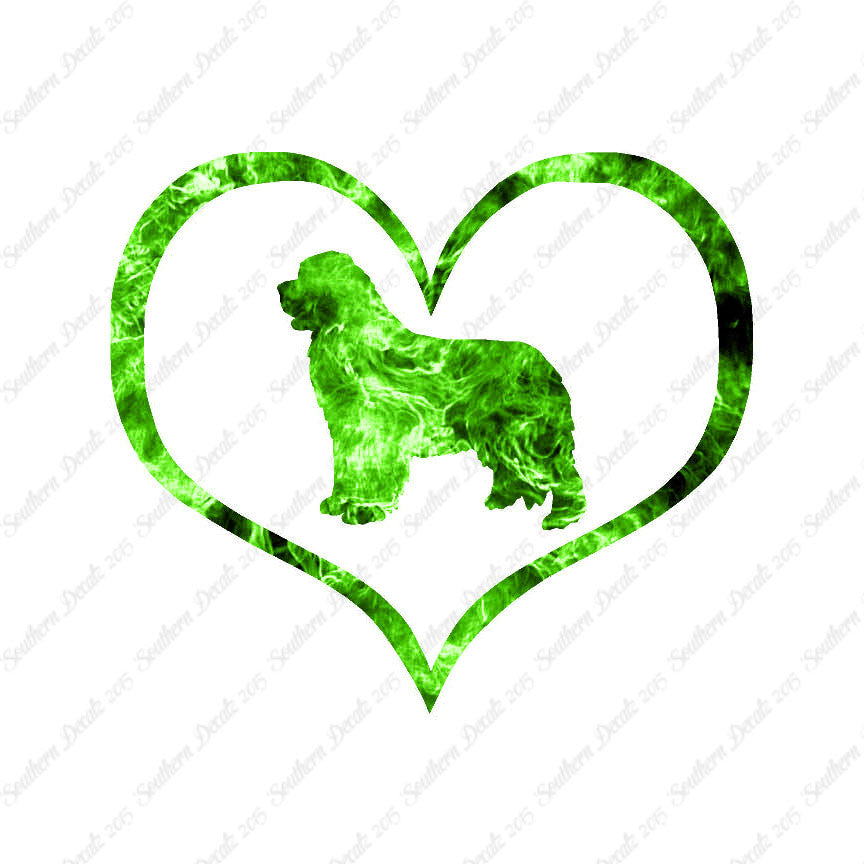 Newfoundland Dog Heart Love