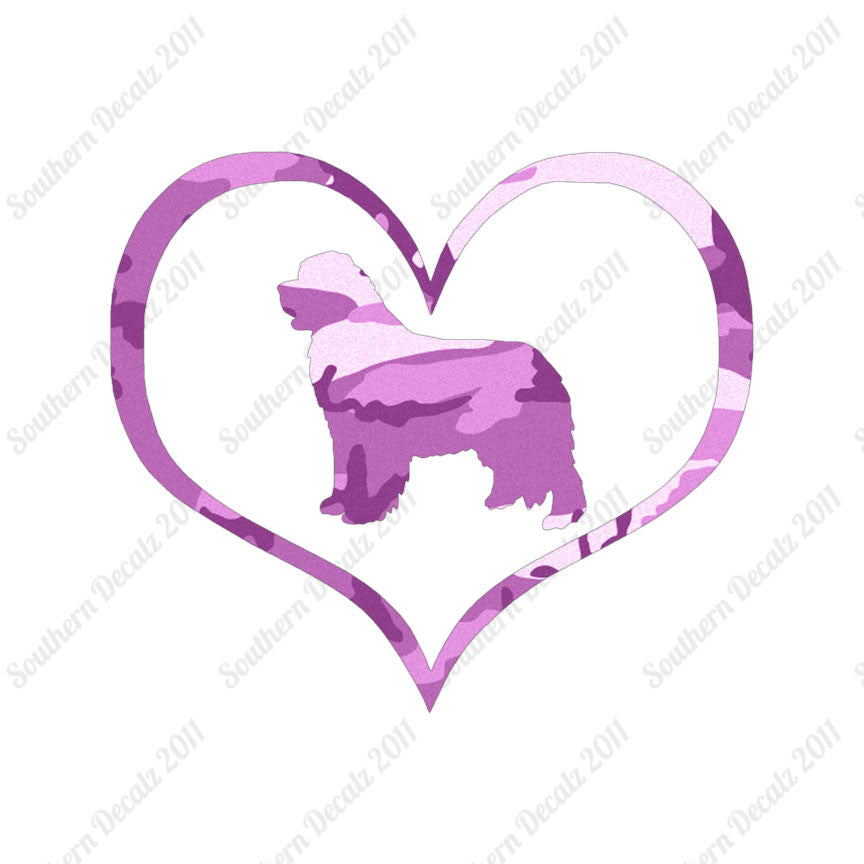 Newfoundland Dog Heart Love