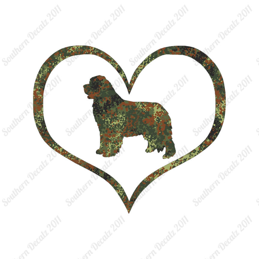 Newfoundland Dog Heart Love