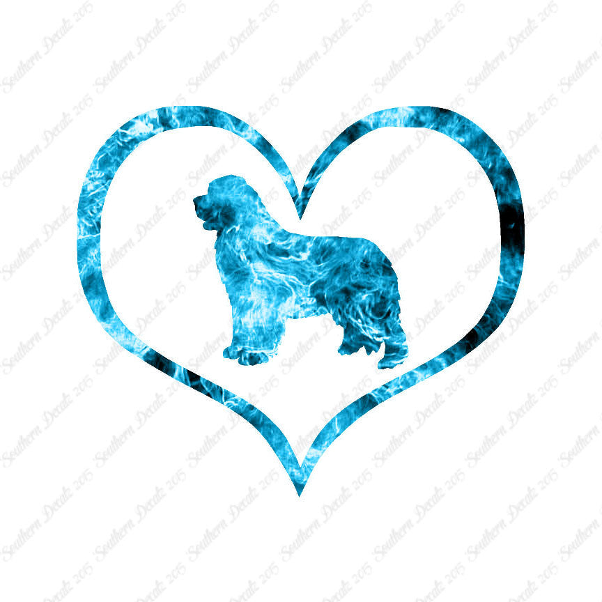 Newfoundland Dog Heart Love