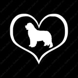 Newfoundland Dog Heart Love