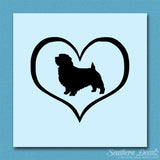 Norfolk Terrier Dog Heart Love