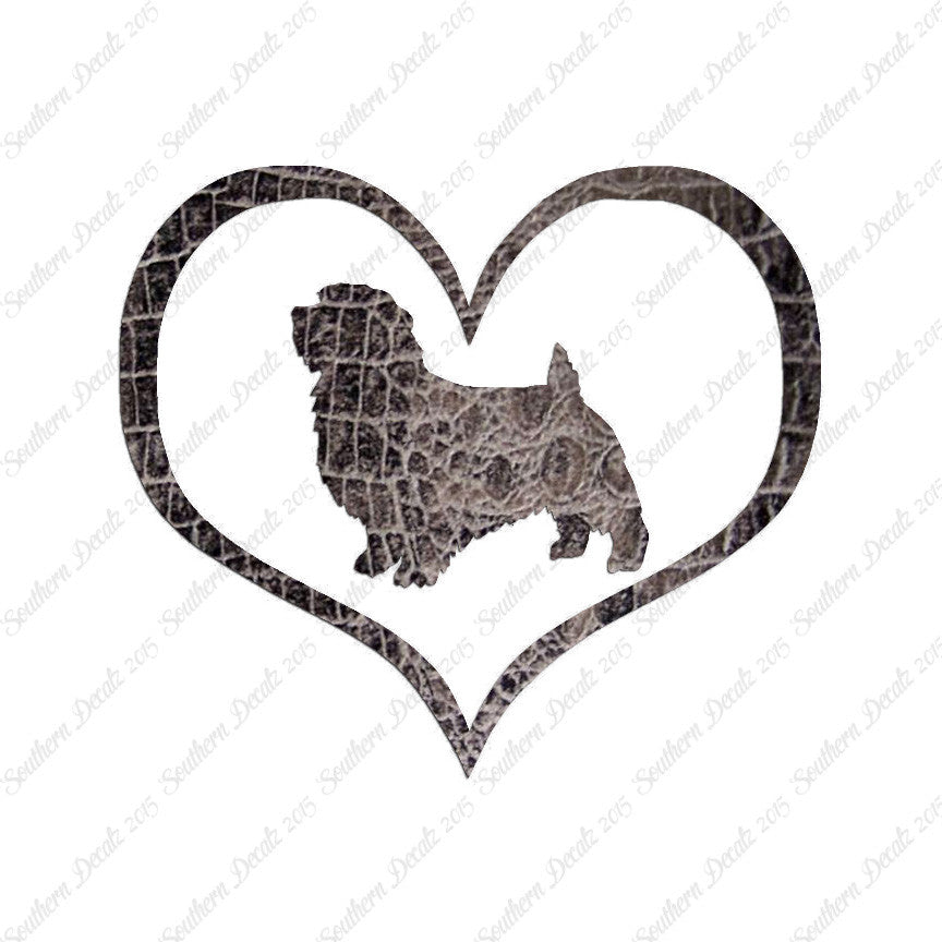 Norfolk Terrier Dog Heart Love