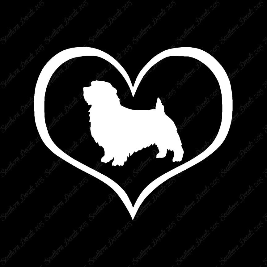 Norfolk Terrier Dog Heart Love