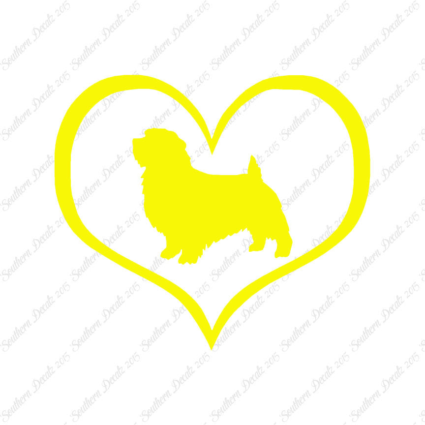 Norfolk Terrier Dog Heart Love