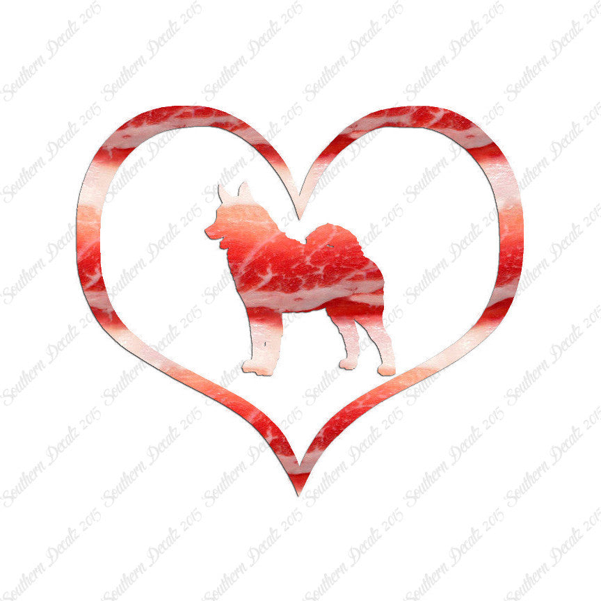 Norwegian Elkhound Dog Heart Love