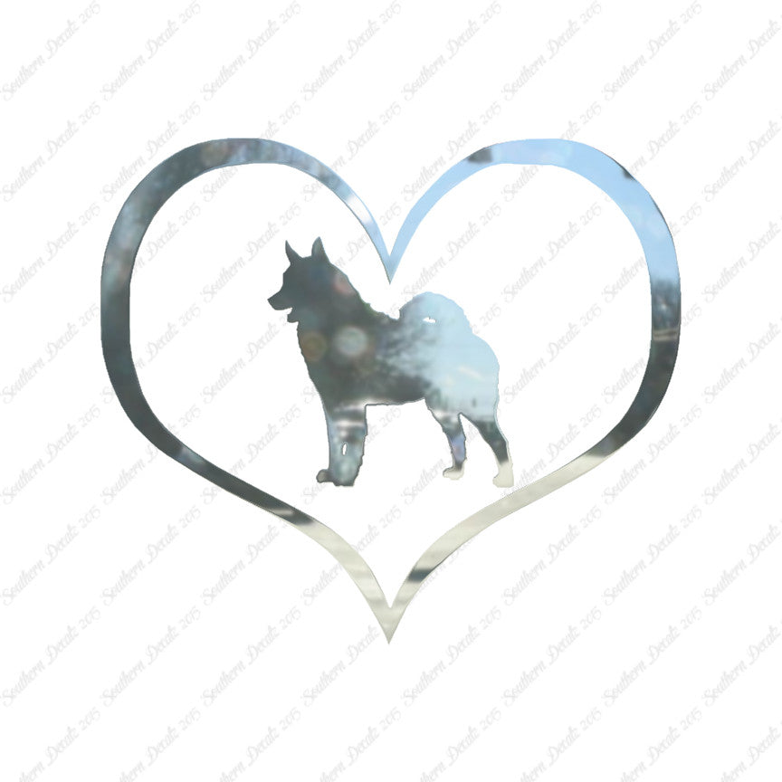Norwegian Elkhound Dog Heart Love