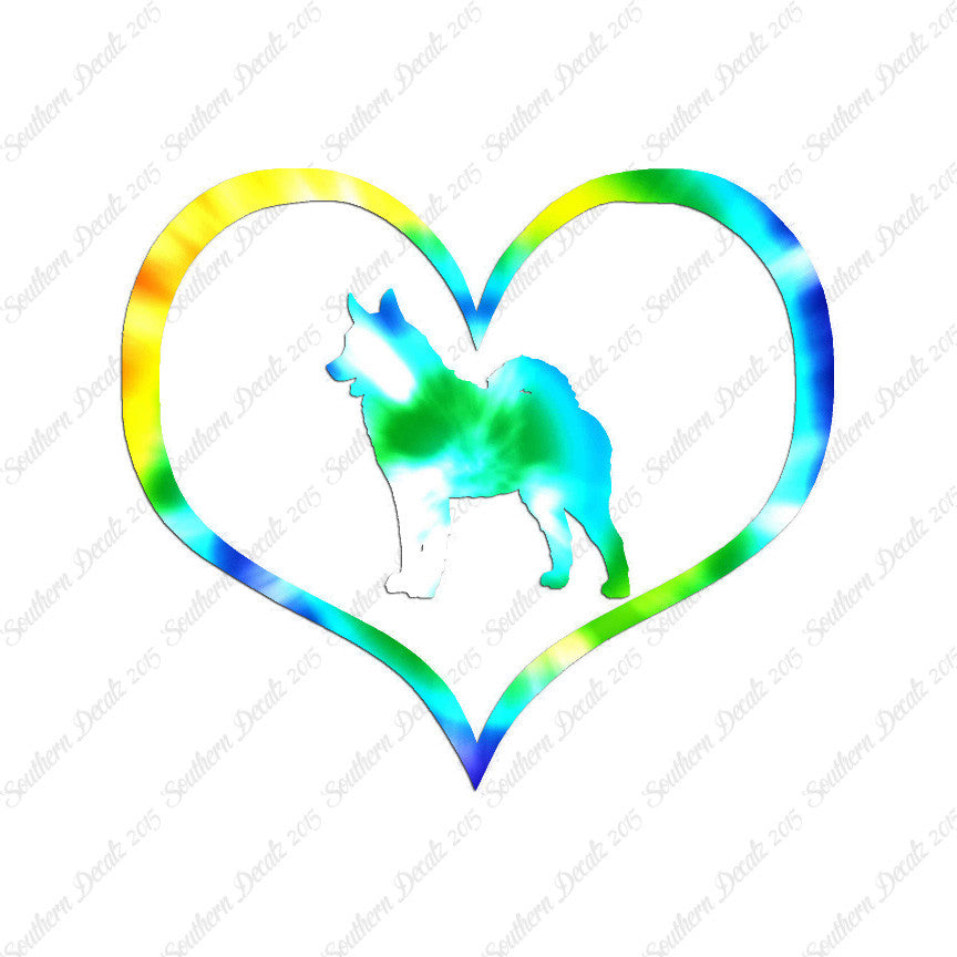 Norwegian Elkhound Dog Heart Love