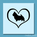 Norwich Terrier Dog Heart Love